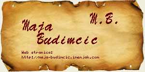 Maja Budimčić vizit kartica